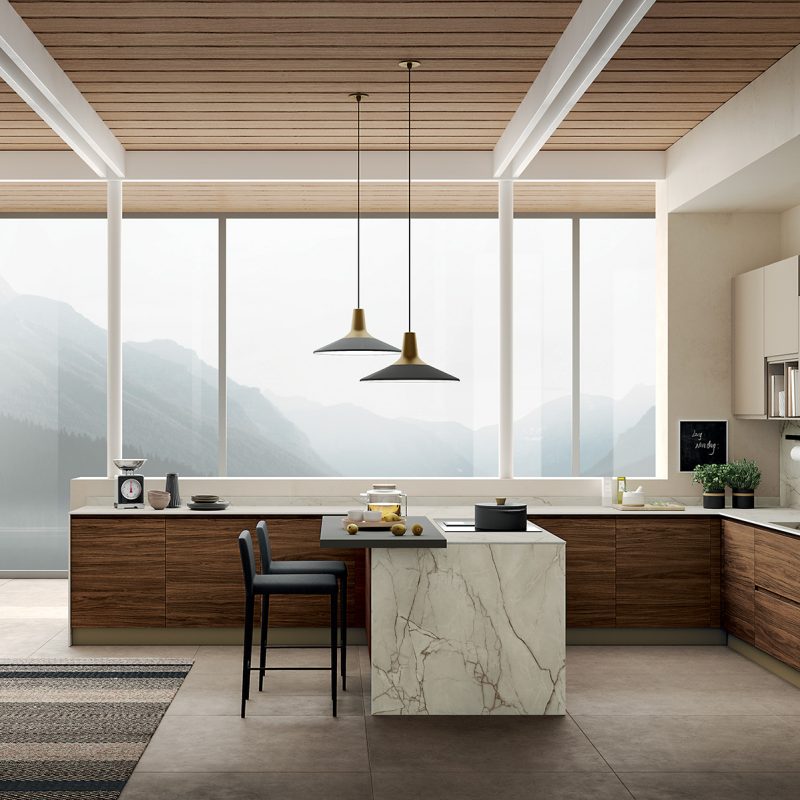 La cucina Luna combina libertà compositiva, qualità dei materiali e attenzione ai dettagli.